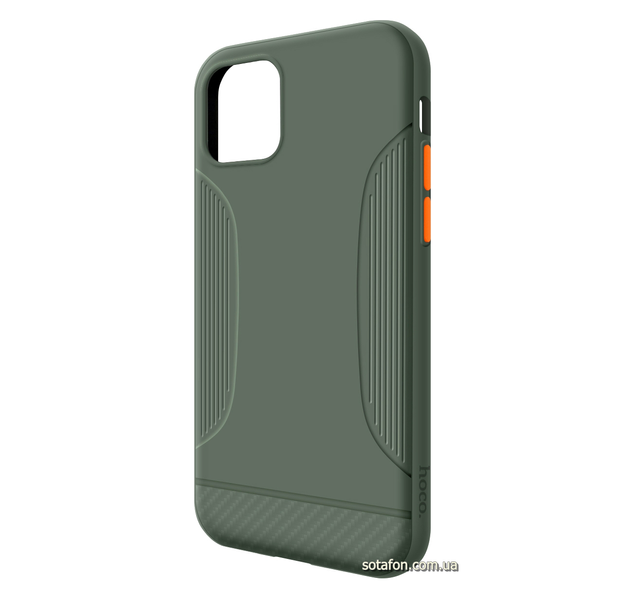 Чехол-накладка TPU Hoco Warrior Series Case для iPhone 11 Pro Темно-зеленый 0088576218p фото