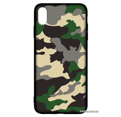 Чохол-накладка TPU Camouflage Case для iPhone Xs Max Зелений 1001000380 фото