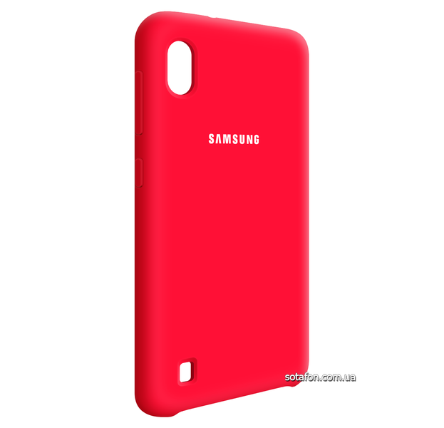 Чехол-накладка Silicone Cover (AA) для Samsung Galaxy A10 SM-A105F Малиновый 0088576306p фото | SOTAFON