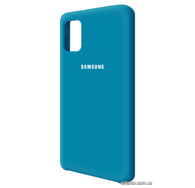 Чехол-накладка Silicone Cover (AA) для Samsung Galaxy A31 SM-A315F Синий 0088576259p фото | SOTAFON