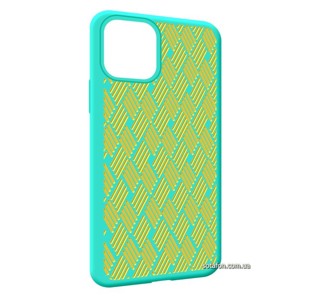 Чохол-накладка Silicone Weaving Case для iPhone 11 Pro Бірюзовий 1012551 фото