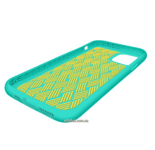 Чохол-накладка Silicone Weaving Case для iPhone 11 Pro Бірюзовий 1012551 фото