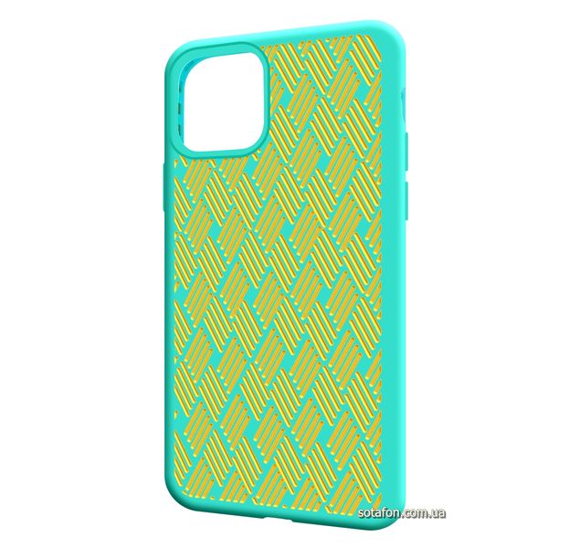 Чехол-накладка Silicone Weaving Case для iPhone 11 Pro Бирюзовый 1012551 фото