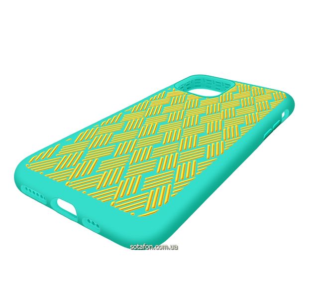 Чехол-накладка Silicone Weaving Case для iPhone 11 Pro Бирюзовый 1012551 фото