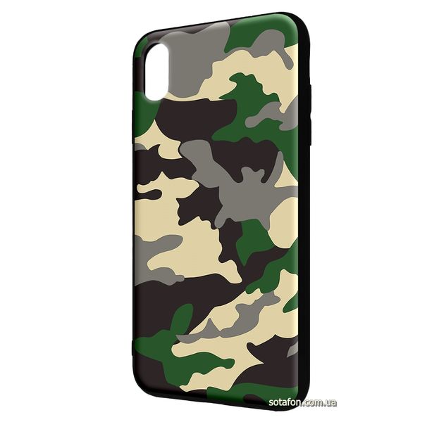 Чохол-накладка TPU Camouflage Case для iPhone Xs Max Зелений 1001000380 фото