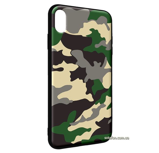 Чохол-накладка TPU Camouflage Case для iPhone Xs Max Зелений 1001000380 фото