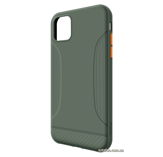 Чехол-накладка TPU Hoco Warrior Series Case для iPhone 11 Темно-зеленый 0088576219p фото