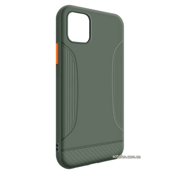 Чехол-накладка TPU Hoco Warrior Series Case для iPhone 11 Темно-зеленый 0088576219p фото