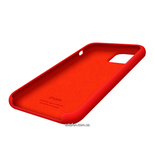 Чехол-накладка Silicone Case (AA) для iPhone 11 Pro Красный (Chinese Red) 0088576307p фото | SOTAFON