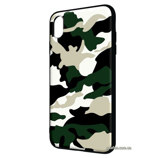 Чехол-накладка TPU Camouflage Case для iPhone Xs Max Белый 1001000381 фото