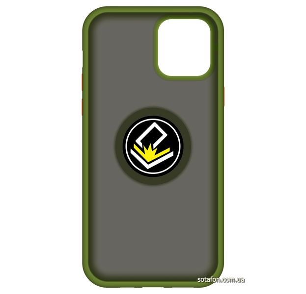 Чохол-накладка TPU+PC Deen ColorEdgingRing for Magnet для iPhone 12 / 12 Pro Оливковий 0088576220p фото