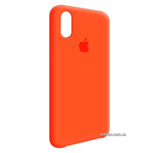 Чохол-накладка Silicone Case (AA) для iPhone X / Xs Помаранчевий 0088576308p фото | SOTAFON