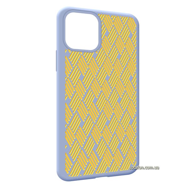 Чохол-накладка Silicone Weaving Case для iPhone 11 Pro Світло-фіолетовий 1012552 фото