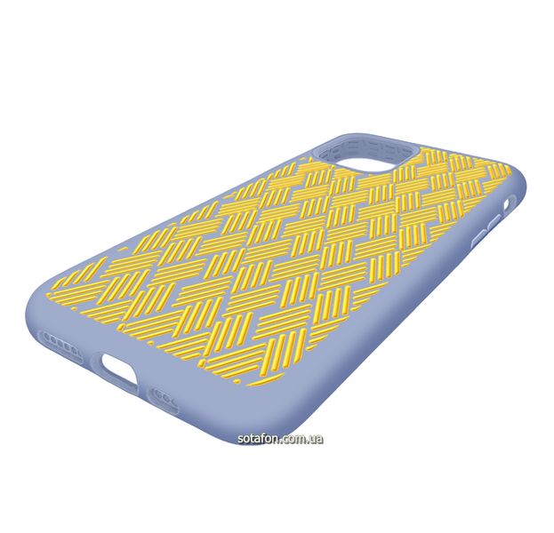 Чохол-накладка Silicone Weaving Case для iPhone 11 Pro Світло-фіолетовий 1012552 фото