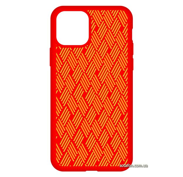 Чехол-накладка Silicone Weaving Case для iPhone 11 Pro Красный 1012554 фото