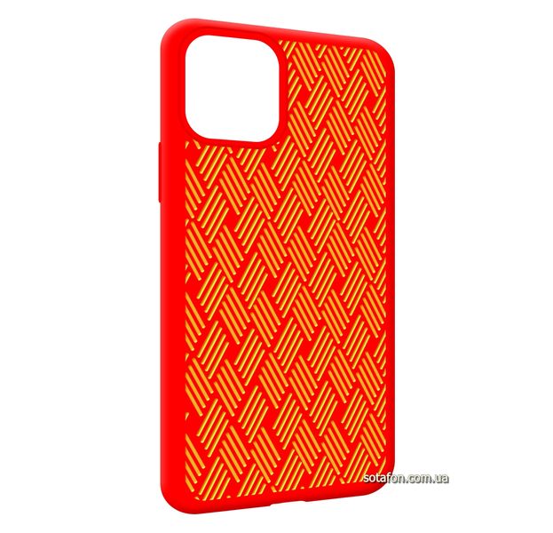 Чехол-накладка Silicone Weaving Case для iPhone 11 Pro Красный 1012554 фото