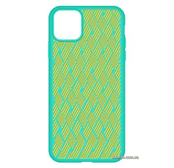 Чохол-накладка Silicone Weaving Case для iPhone 11 Pro Max Бірюзовий 1012555 фото