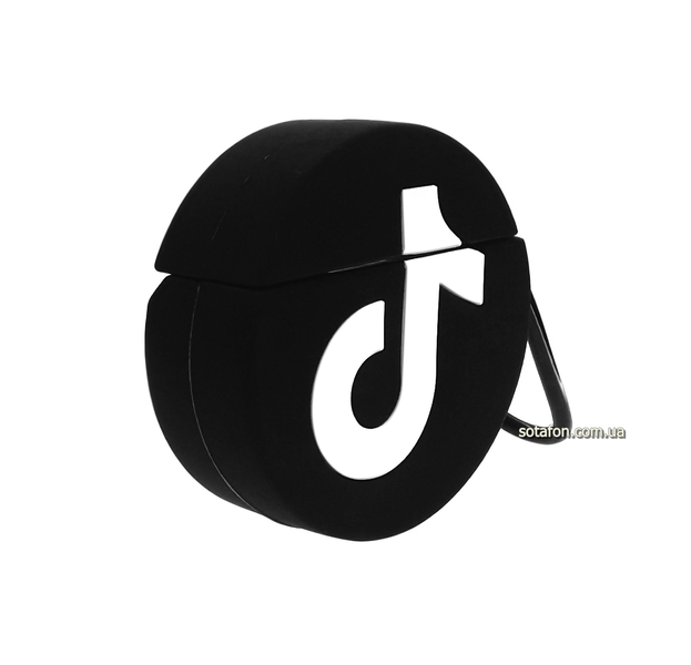 Чехол для наушников TikTok Logo для AirPods 1 / 2 Черный 0088576173p фото