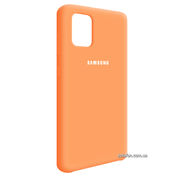 Чехол-накладка Silicone Cover (AA) для Samsung Galaxy A31 SM-A315F Абрикосовый 0088576263p фото | SOTAFON