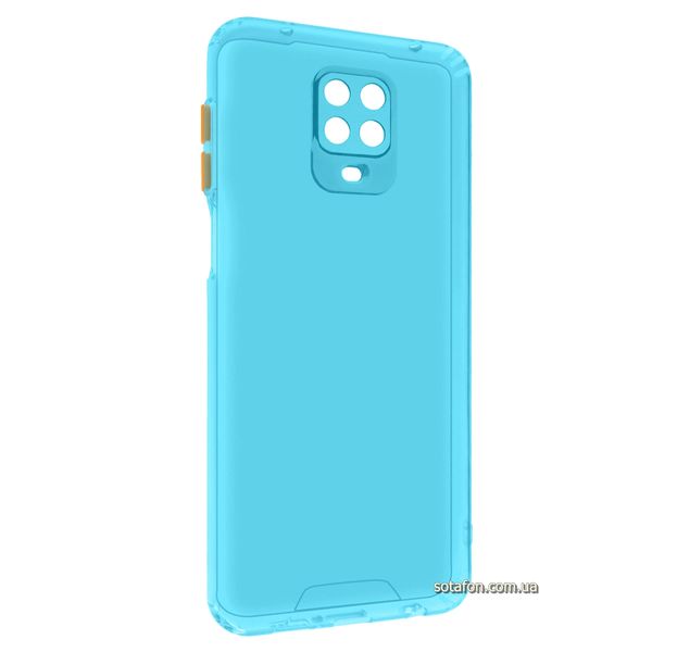 Чехол-накладка TPU Acid Color Case для Xiaomi Redmi Note 9s / Note 9 Pro / Note 9 Pro Max Голубой 1001000343 фото