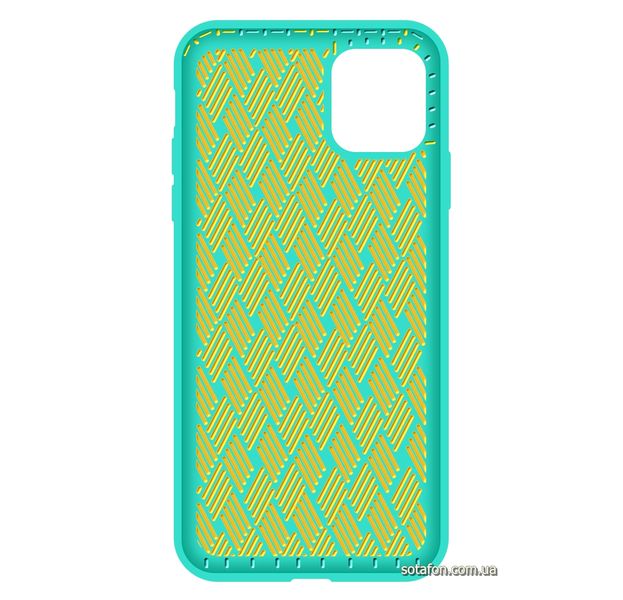 Чехол-накладка Silicone Weaving Case для iPhone 11 Pro Max Бирюзовый 1012555 фото