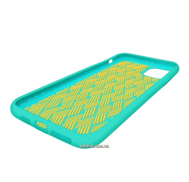 Чохол-накладка Silicone Weaving Case для iPhone 11 Pro Max Бірюзовий 1012555 фото