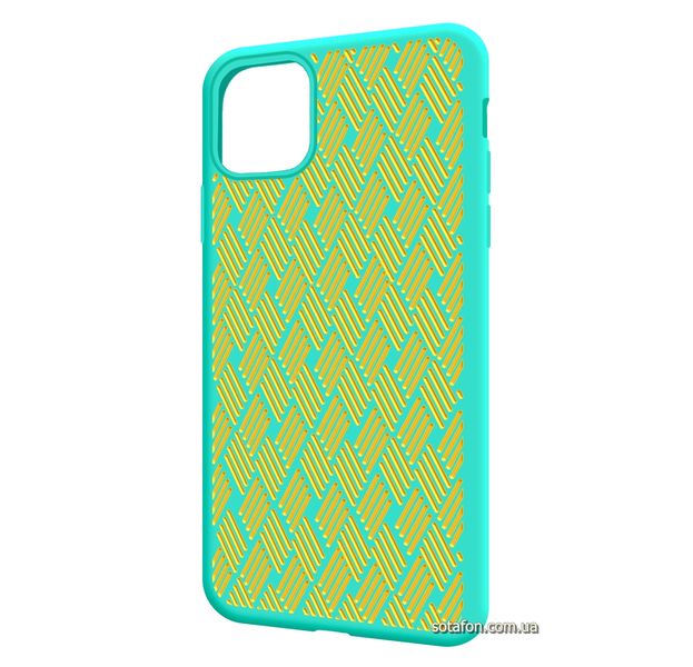 Чехол-накладка Silicone Weaving Case для iPhone 11 Pro Max Бирюзовый 1012555 фото