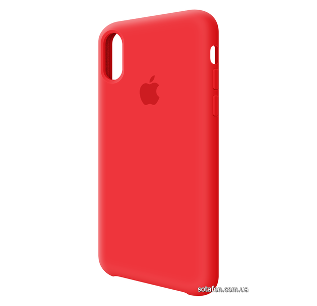 Чехол-накладка Silicone Case (AA) для iPhone X / Xs Розовый (Camelia) 0088576310p фото | SOTAFON