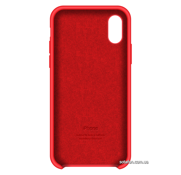 Чехол-накладка Silicone Case (AA) для iPhone X / Xs Розовый (Camelia) 0088576310p фото | SOTAFON