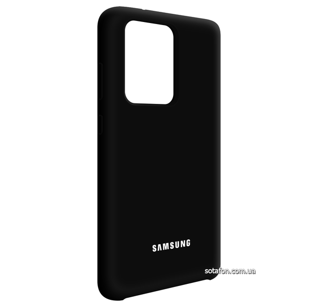 Чехол-накладка Silicone Cover (AA) для Samsung Galaxy S20 Ultra SM-G988 Черный 0088576264p фото | SOTAFON