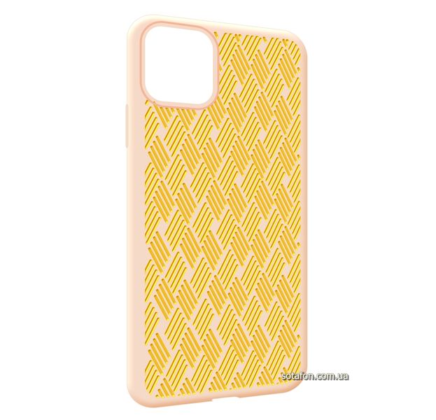 Чехол-накладка Silicone Weaving Case для iPhone 11 Pro Max Светло-розовый 1012556 фото