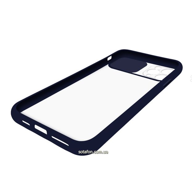 Чехол-накладка TPU+PC Camera Protect Matte Case для iPhone 11 Pro Max Темно-синий 1001000317 фото