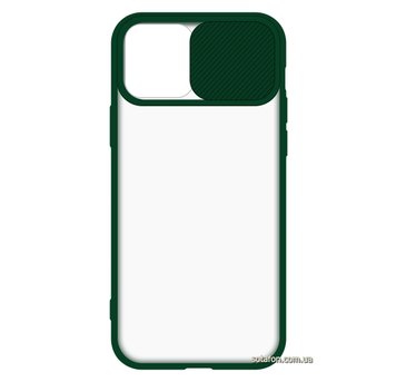 Чохол-накладка TPU+PC Camera Protect Matte Case для iPhone 12 / 12 Pro Лісовий зелений 1001000334 фото