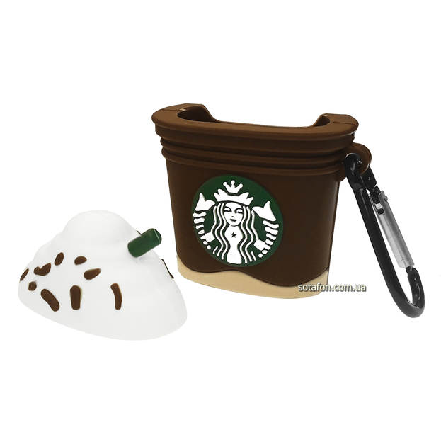 Чехол для наушников Starbucks для AirPods 1 / 2 Коричневый 0088576175p фото