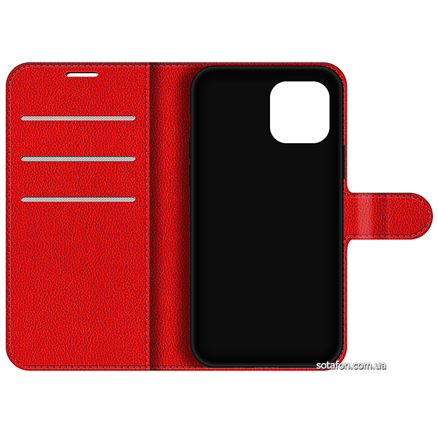 Чехол-книжка Litchie Wallet для iPhone 12 / 12 Pro Красный 0088576311p фото | SOTAFON