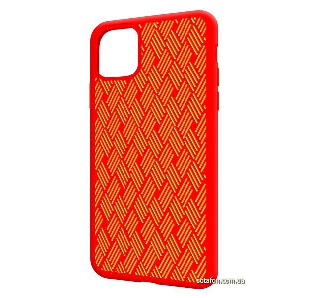 Чохол-накладка Silicone Weaving Case для iPhone 11 Pro Max Червоний 1012557 фото | SOTAFON
