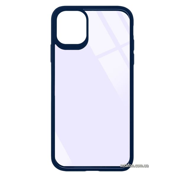 Чохол-накладка TPU+PC Colored Edge Case для iPhone 11 Синій 1001000396 фото