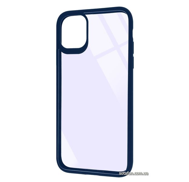 Чохол-накладка TPU+PC Colored Edge Case для iPhone 11 Синій 1001000396 фото