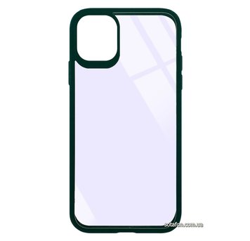 Чохол-накладка TPU+PC Colored Edge Case для iPhone 11 Зелений 1001000397 фото
