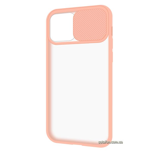 Чохол-накладка TPU+PC Camera Protect Matte Case для iPhone 12 / 12 Pro Рожевий пісок 1001000335 фото