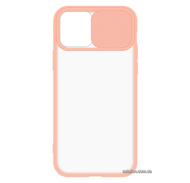 Чехол-накладка TPU+PC Camera Protect Matte Case для iPhone 12 / 12 Pro Розовый пісок 1001000335 фото