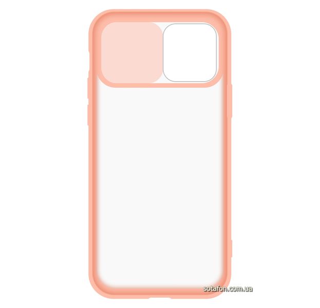 Чехол-накладка TPU+PC Camera Protect Matte Case для iPhone 12 / 12 Pro Розовый пісок 1001000335 фото