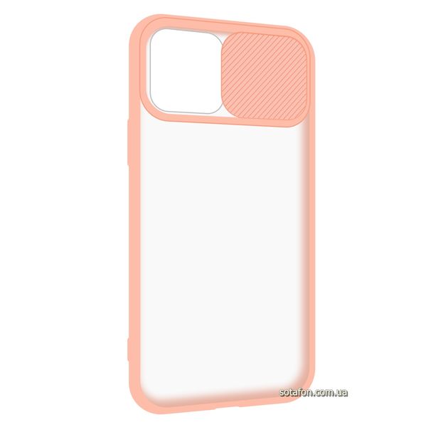 Чехол-накладка TPU+PC Camera Protect Matte Case для iPhone 12 / 12 Pro Розовый пісок 1001000335 фото