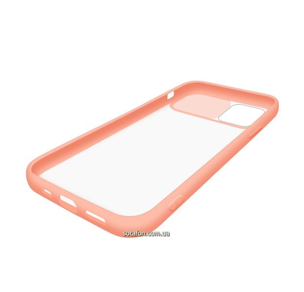 Чехол-накладка TPU+PC Camera Protect Matte Case для iPhone 12 / 12 Pro Розовый пісок 1001000335 фото