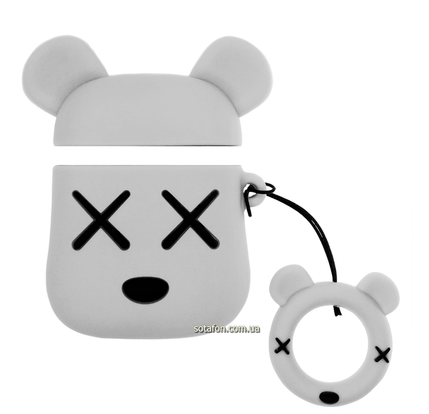 Чохол для навушників Kaws для AirPods 1 / 2 Сірий 0088576177p фото