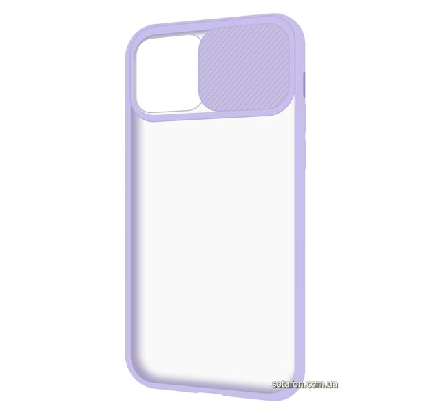 Чохол-накладка TPU+PC Camera Protect Matte Case для iPhone 12 / 12 Pro Фіолетовий 1001000336 фото