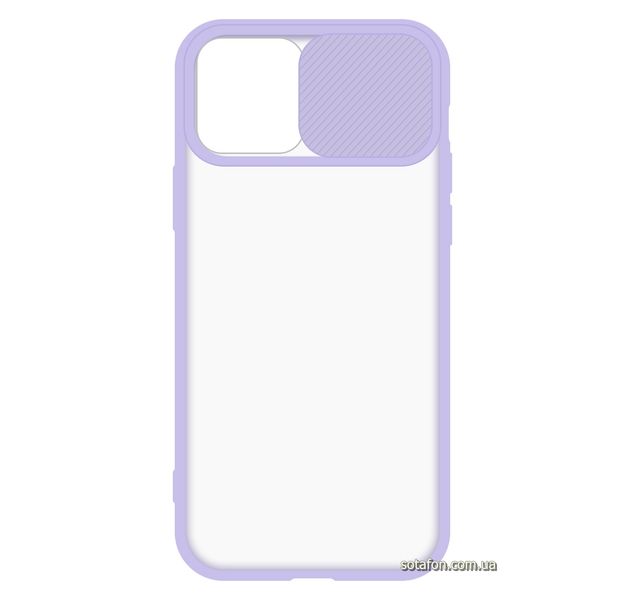 Чехол-накладка TPU+PC Camera Protect Matte Case для iPhone 12 / 12 Pro Фиолетовый 1001000336 фото