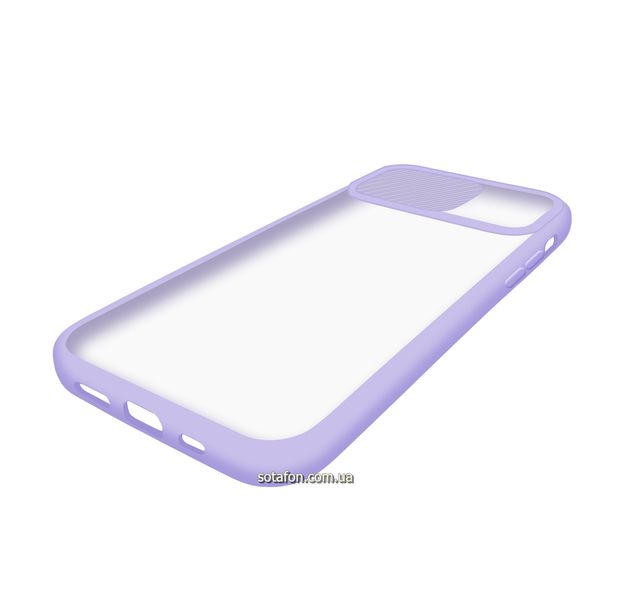 Чохол-накладка TPU+PC Camera Protect Matte Case для iPhone 12 / 12 Pro Фіолетовий 1001000336 фото