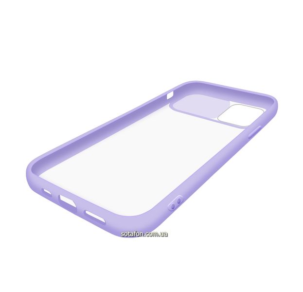 Чохол-накладка TPU+PC Camera Protect Matte Case для iPhone 12 / 12 Pro Фіолетовий 1001000336 фото