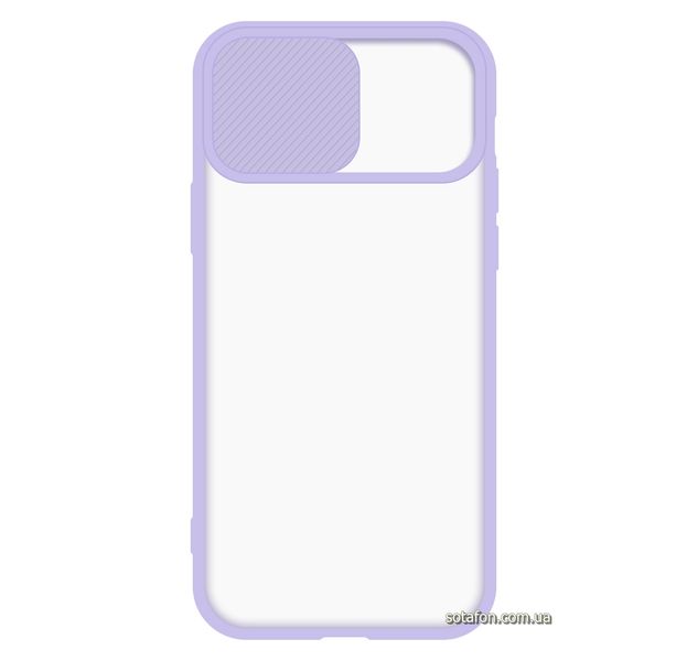 Чохол-накладка TPU+PC Camera Protect Matte Case для iPhone 12 / 12 Pro Фіолетовий 1001000336 фото